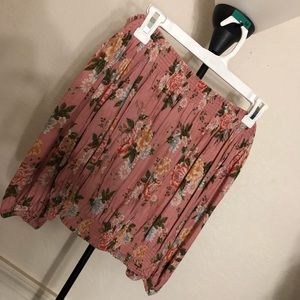Floral off the shoulder shirt